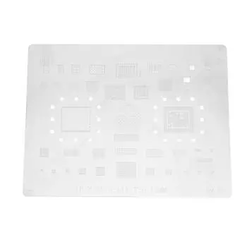 BGA трафарет для реболлинга, стальное закругленное прямоугольное отверстие для процессора сотового телефона IOS, завод по производству олова