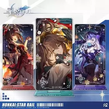 BH окружающий игру световой конус тема черный лебедь пылающее лезвие 16 см HD аниме большой стенд акриловый орнамент 1