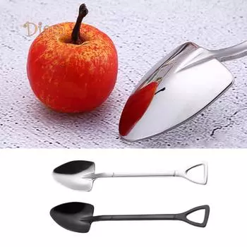 BH прочная нержавеющая сталь цветная лопата в форме ручки ложка для смешивания питьевой инструмент аксессуары золотистый