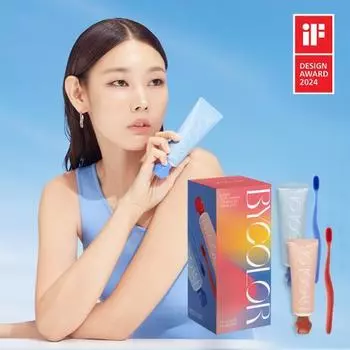 Bi-color couple special set (2 pieces of toothpaste + 2 pieces of toothbrush)