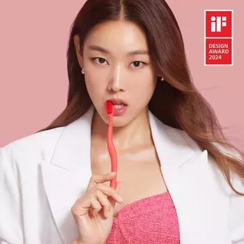 Bi-color toothbrush 1P, choose 1 of 3 types (red/yellow/blue) Cheery Red 1P 3,000 won