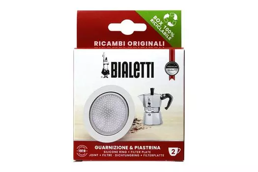 BIALETTI эспрессо-машина запасные части Mocha Express 2 чашки упаковка и фильтр 0800038 приблизительно. 5,6 х 5,6 х 0,3 см