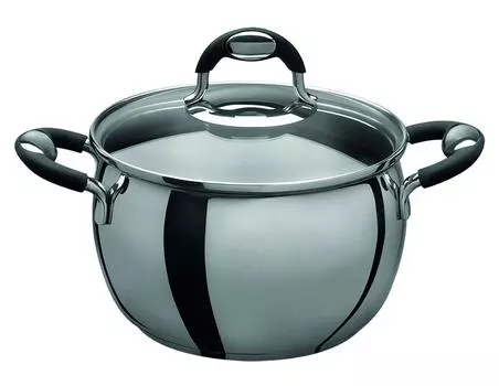 Bialetti BELLYPOT Высокий горшок Серебряный 18см