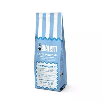 Bialetti Cafe Macinato Миндальный Кофе Молотый для Френч-пресса и Капельной Кофеварки (Мелкий помол, 250г) Эспрессо, Пресс,
