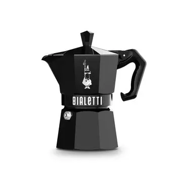 Bialetti Mocha Exclusive Black 3 Cup Direct Fire Type Maker Espresso Maker (Кофе Маккинетта)