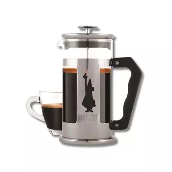 Bialetti Preziosa 2-х персонный френч-пресс кофеварка (для / 350мл) серебряный