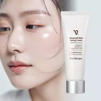 Bialrecipe Mela Toning Tranexamic Acid Glutathione Vitamin E Pigmentation Freckles and Blemish Cream, 1 шт., 70 мл