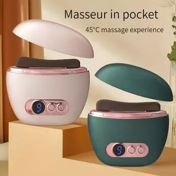 Bianshi электрическая скребковая доска, умный электрический скребковый инструмент, косметический скребковый массажер для лица, горячий компресс с вибрацией белый