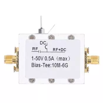 Bias Tee 10 МГц6 ГГц широкополосный радиочастотный микроволновый коаксиальный программный FM DC150 В