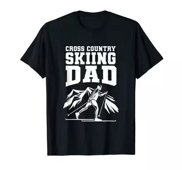 Biathlon Cross Country Skiing Dad Cross Country Skier T-Shirt