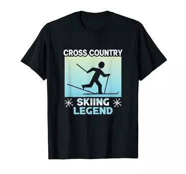 Biathlon Cross Country Skiing Legend Cross Country Skier T-Shirt