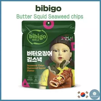 [Bibigo] Butter Squid Seaweed Chips 40g