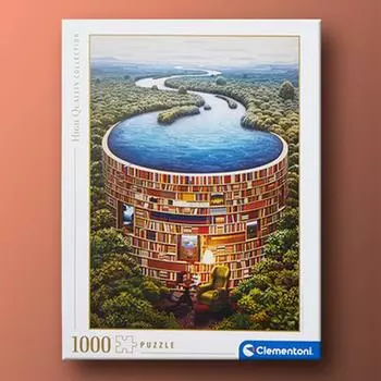 Bibliodam 1000 Piece Clementoni Jigsaw Puzzle, популярная корейская настольная игра