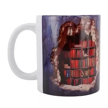 Библиотечная полка чашка керамическая многофункциональная 3D библиотечная книжная полка кружка для кофе для дома