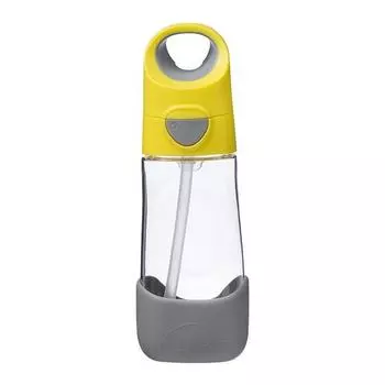 Bibox One Touch Straw Cup 450мл, серо-желтый, 1 шт.