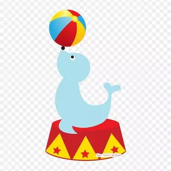 Bichinhos Circo Circus Рисунок Утюг на Термопереносе Печать Виниловые Нашивки Наклейки для Одежды Аппликации Сделай Сам Моющиеся Нашивки