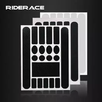 Защитная наклейка для велосипеда от царапин Защита рамы велосипедной цепи Горный шоссейный велоспорт Антифрикционная наклейка из кожи носорога Carbon Black