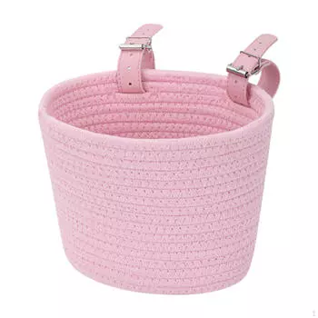 Bicycle Basket for Kids, Front Mounting Accessory Cycling розовый