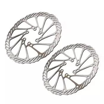 Bicycle Brake Disc Steel Corrosion Resistant 2 Pack Hollow Light Bicycle Disc Brake Disc (160mm)