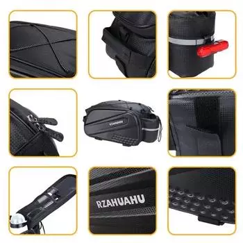 Bicycle Camel Bag With 500ml Water Bottle Large Capacity Foldable Rear Seat Bag For Mountain Bikes Cycling Accessories
