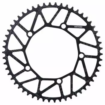 Bicycle Chainring Outdoor Teeth 130BCD Crank Single Disc Bike Single Speed Chainring 50 52 54 56 58T High Axial Strength Strong Compatibility