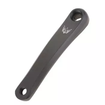 Bicycle Crank Arm 170mm Left Side Single Diamond Hole Black Mountain Bike Black Single Crank Crank Aluminum Alloy