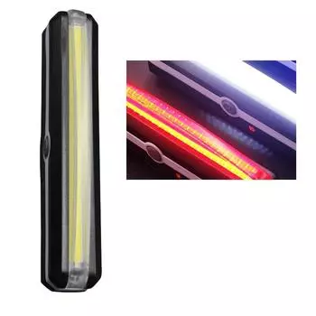 Bicycle Cycling Bike Head Front Light Usb Rechargeable Tail Clip Lamp Light Red White