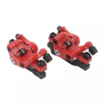 Bicycle Disc Brake Strong Braking Power Heat Dissipation Safety Bicycle Disc Brake Kit 1(Red)