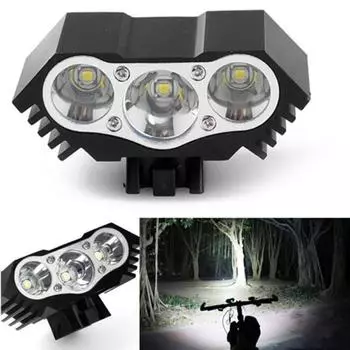 Bicycle Glare Light 3000Lm XM-L T6 LED Bicycle Headlight Bike Lamp With USB
