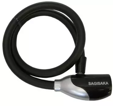 Bicycle key dimple cable lock 60cm black 43455
