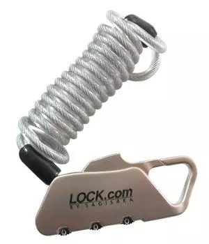 Велосипедный ключ-замок для седла My Number Dial 90 см прозрачный 43802 чистый