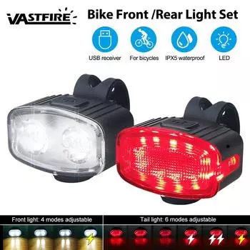 Велосипедный фонарь MTB задний светодиодный фонарь для езды на велосипеде с зарядкой от USB предупреждающий передний фонарь фара для езды на велосипеде портативный фонарь для езды на велосипеде белый