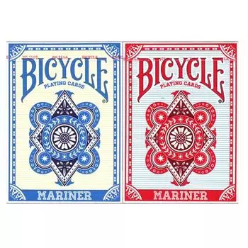 Bicycle Mariner Игральные карты Красная/Синяя колода Карточные игры Волшебные трюки красный