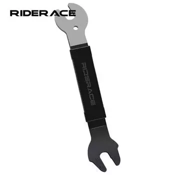 Bicycle Pedal Wrench 15/16/17mm Double Sided Road Mountain Bike Pedals Install Remover Removal Replace Repair Tool Spanner 15mm чёрный