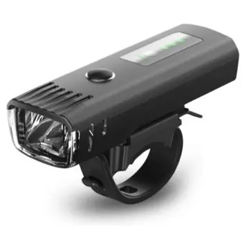 Bicycle Rechargeable Brightness Automatic Cross Bike Bicycle Remaining Level Display Light, Waterproof, [4 Levels, Lighting] Light, Light, (Black)