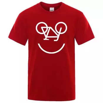 Велосипедный обратный буквенный забавный принт мужские и женские футболки модные удобные топы с обычным рукавом короткие рукава футболки большого размера XS