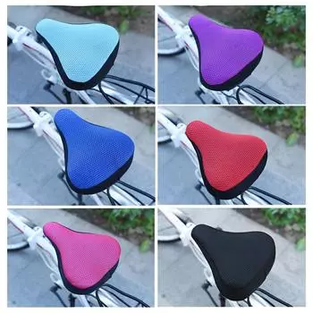 Bicycle Saddle 3D Soft Bike Seat Cover Cycling Seat Cushion Cycling Breathable Saddle Comfortable Bicycle Bike чёрный