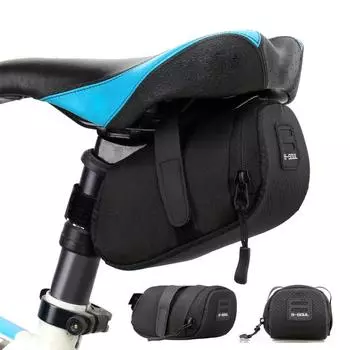Bicycle Saddle Bag Nylon Waterproof Mountain Mountain Road Bike Saddle Storage Seat Rear Tool Bag Bag Saddle Bicycle Accessories чёрный