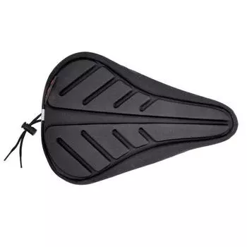 Bicycle seat cushion, bicycle seat cushion cover, soft thickened silicone seat cover, general cycling equipment XS чёрный