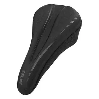 Bicycle seat cushion cover Thickened silicone shock-absorbing soft seat cushion cover One size