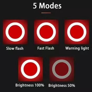 Bicycle Taillight Multi Lighting Modes Usb Rechargeable Led Bike Light Flash Tail Rear Lights For Bike Seatpost