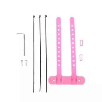 Bicycle Water Bottle Stand Base Converter Silicone Non-Slip Straps Mtb Road Bike Bottle Holder Mount Adapter Cycling Accessories розовый