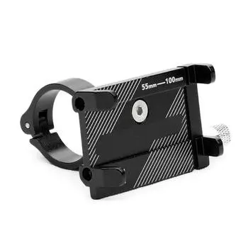 Bicycles Handlebar Phone Mount Clip Aluminum Alloy Nonslip for Mountain Scooter Dirt Bikes Handlebar Phone Clamps чёрный