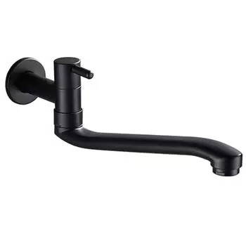 Bidcock Faucet Black Taps Ванная комната Mop Faucet Смеситель для стиральной машины Уличный кран для сада 304 Нержавеющая сталь