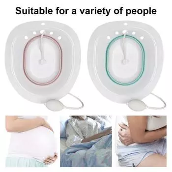 Биде для беременных, складное пластиковое, полезное, легко чистящееся сиденье для унитаза для женщин One Size серый