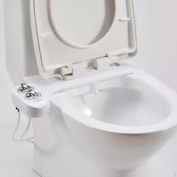 Биде-насадка для унитаза, простая в использовании, самоочищающаяся, для ванной комнаты