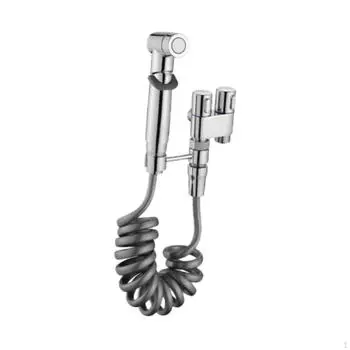 Биде Распылитель Насадка для женского мытья туалета Чистка Душ для домашних животных серый