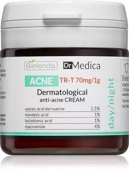 Bielenda Dr Medica Acne Crme Visage Pour Peaux Grasses Sujettes L acn TU прозрачный