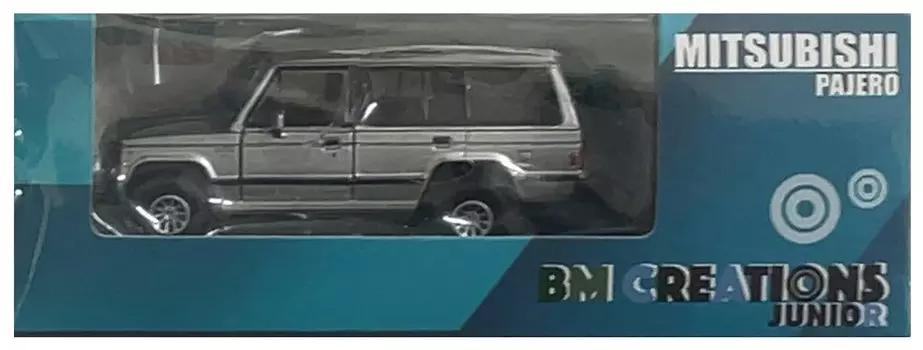 Biem Creation Mitsubishi 1-го поколения Pajero 83 с серебристыми полосами и левым рулем 64B0191 1/64