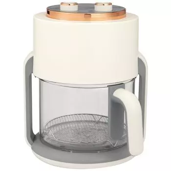 BIEn Electric Air Home Прозрачный Видимый с 360 градусов Добавляет Интереса к Обеденной Жареной Включает Японский Циферблат Белый Фритюрница, Фритюрница, Использование, Стекло, Градусы,